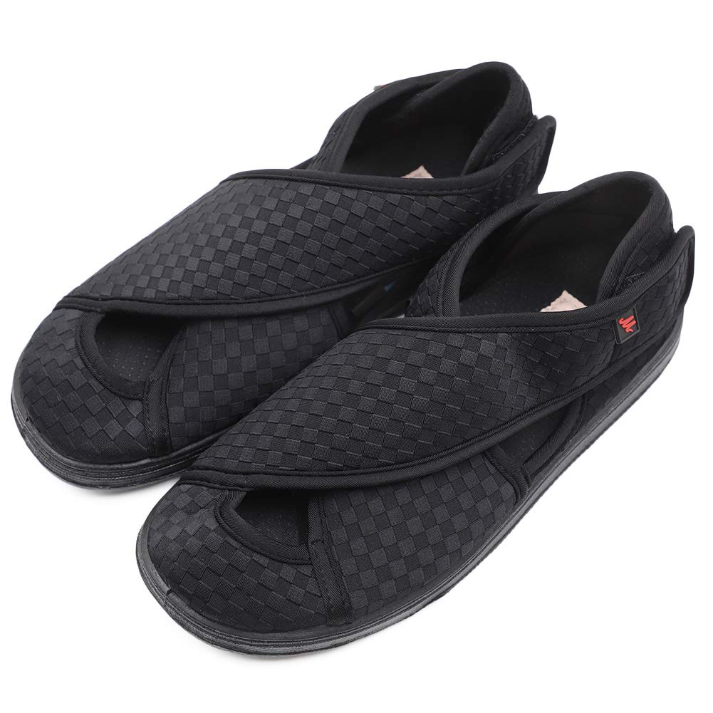 **Women's Extra Wide Adjustable Slippers for Diabetic & Edema Relief - Comfortable Swollen Feet Walking Shoes - Indoor/Outdoor Orthopedic Sandals for Relaxation & Support**