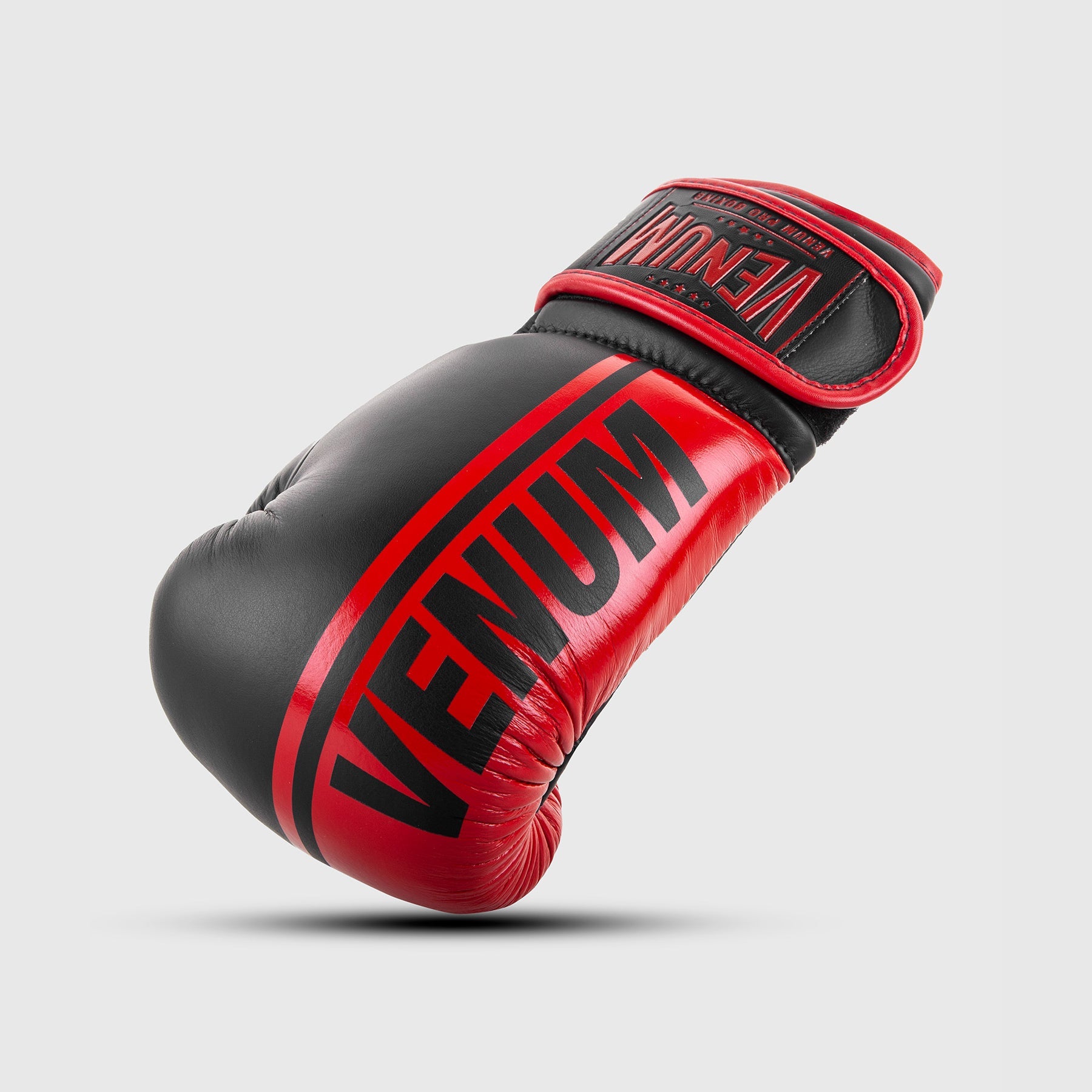 Venum Shield Pro Boxing Gloves for Men & Women - Premium Velcro Training Gloves (Black/Red) - Ideal for MMA, Kickboxing, Muay Thai & Heavy Bag Workouts