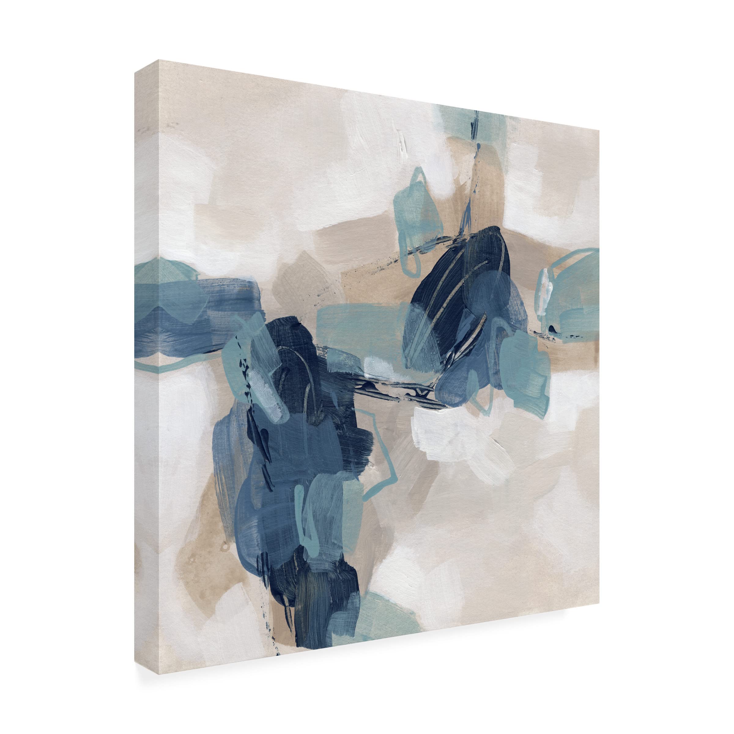 Trademark Fine Art 'Blues Chorus I' Canvas Art Print by June Erica Vess - Modern Wall Decor for Living Room, Bedroom & Office