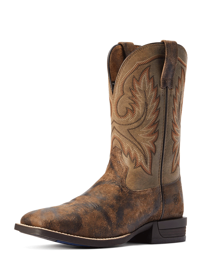 Ariat Men's Wilder Western Boot in Antique Grey - Durable Cowboy Boots for Riding, Work & Casual Wear