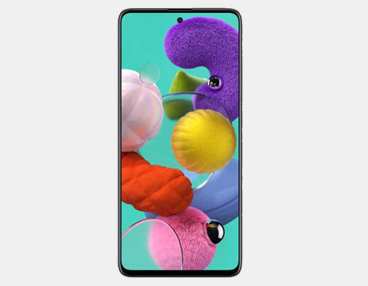 Samsung Galaxy A51 (SM-A515F/DS) 128GB Dual SIM Unlocked Smartphone - 4GB RAM, 64GB SD Card + Case Bundle, Prism Crush White | Perfect for Travel, Business & Everyday Use