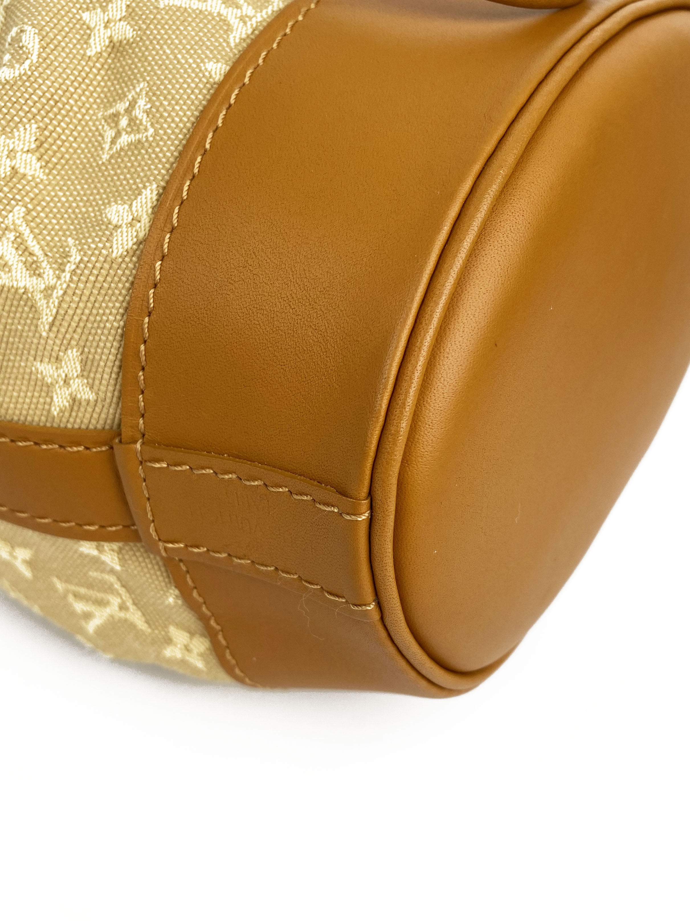 Authentic Louis Vuitton Mini Noelie Bucket Bag in Tan - Luxury Crossbody Handbag for Women, Perfect for Date Night & Travel Accessories