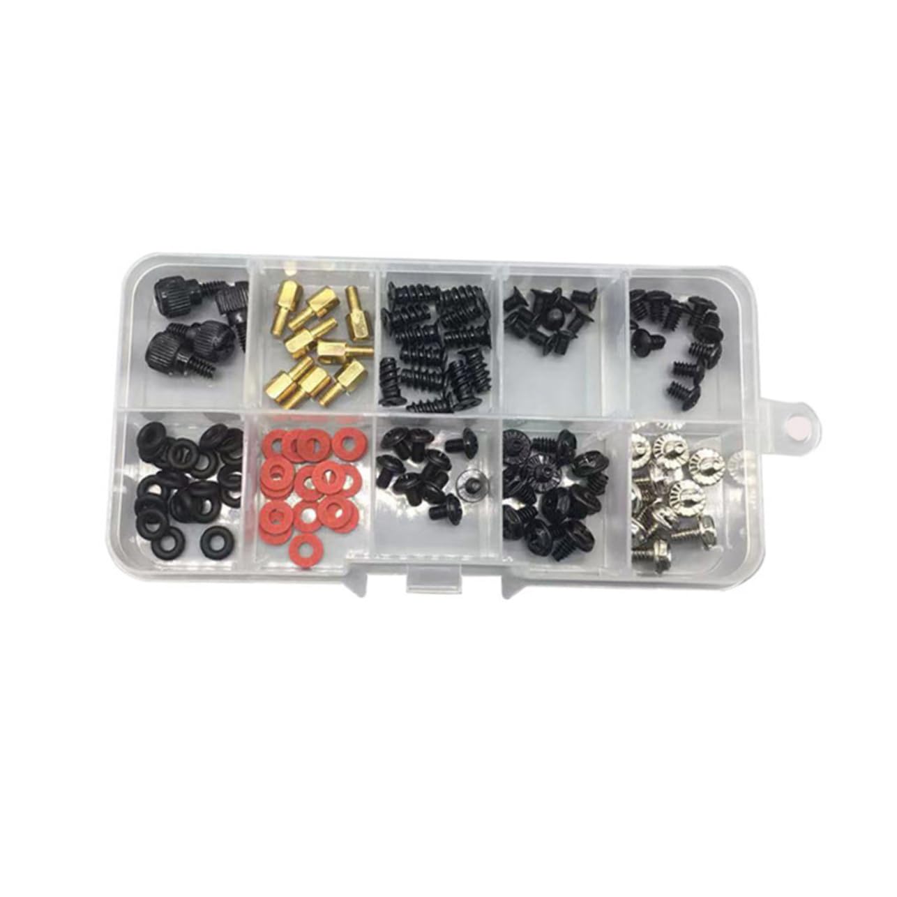 CHILDWEET 114-Piece Computer Case Thumbscrew Set - Professional Countersunk Design for Secure PC Builds, Easy Installation & Durable Use | Perfect for DIY Computer Assembly, Server Racks & Electronics Repair