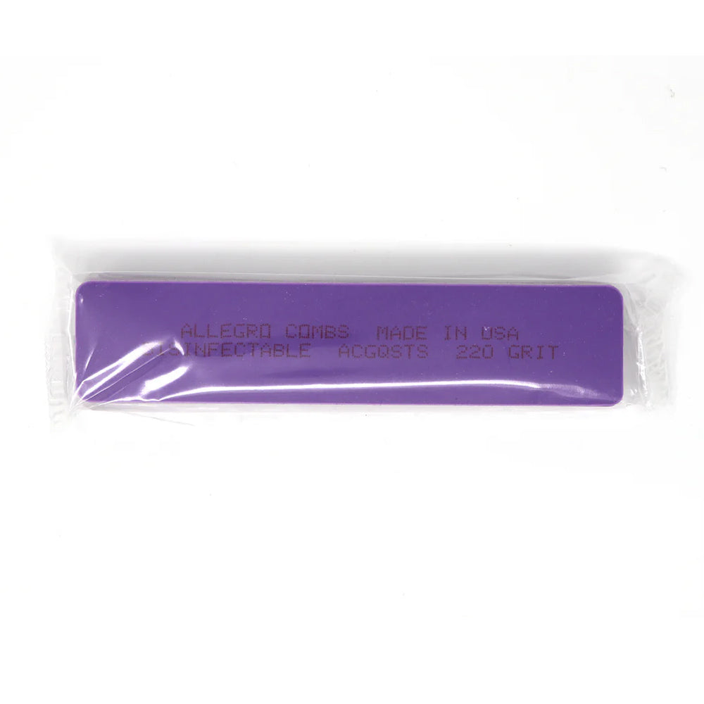 Allegro Professional Nail Files Set - 3 Count Hard Shell & Soft Sponge Buffing Blocks for Manicure, Pedicure & Nail Care at Home or Salon