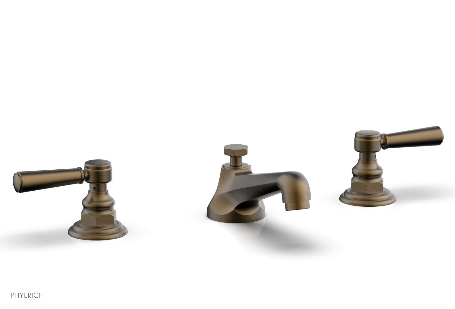 HEX TRADITIONAL 8-Inch Widespread Bathroom Faucet Lever Handles - Brushed Nickel Finish - Compatible with Most Standard Faucets - Perfect for Bathroom Vanity Sink Renovation and Modern Home Upgrade