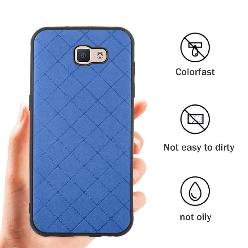 ELISORLI Rugged Thin Case for Samsung Galaxy J5 Prime 2016 (SM-G570M) - Anti-Slip TPU Protective Cover with Full Body Protection - Blue (Compatible with Men & Women) - Perfect for Outdoor Activities, Work & Daily Use