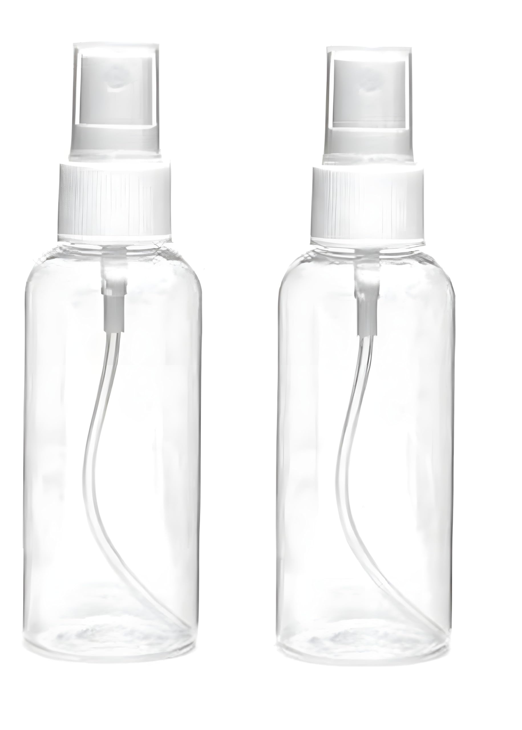 Refillable Fine Mist Spray Bottle 200ml - Clear Plastic Reusable Empty Sprayer with Dust Cap (Pack of 1) for DIY Beauty, Hair Care, Cleaning & Travel Essentials