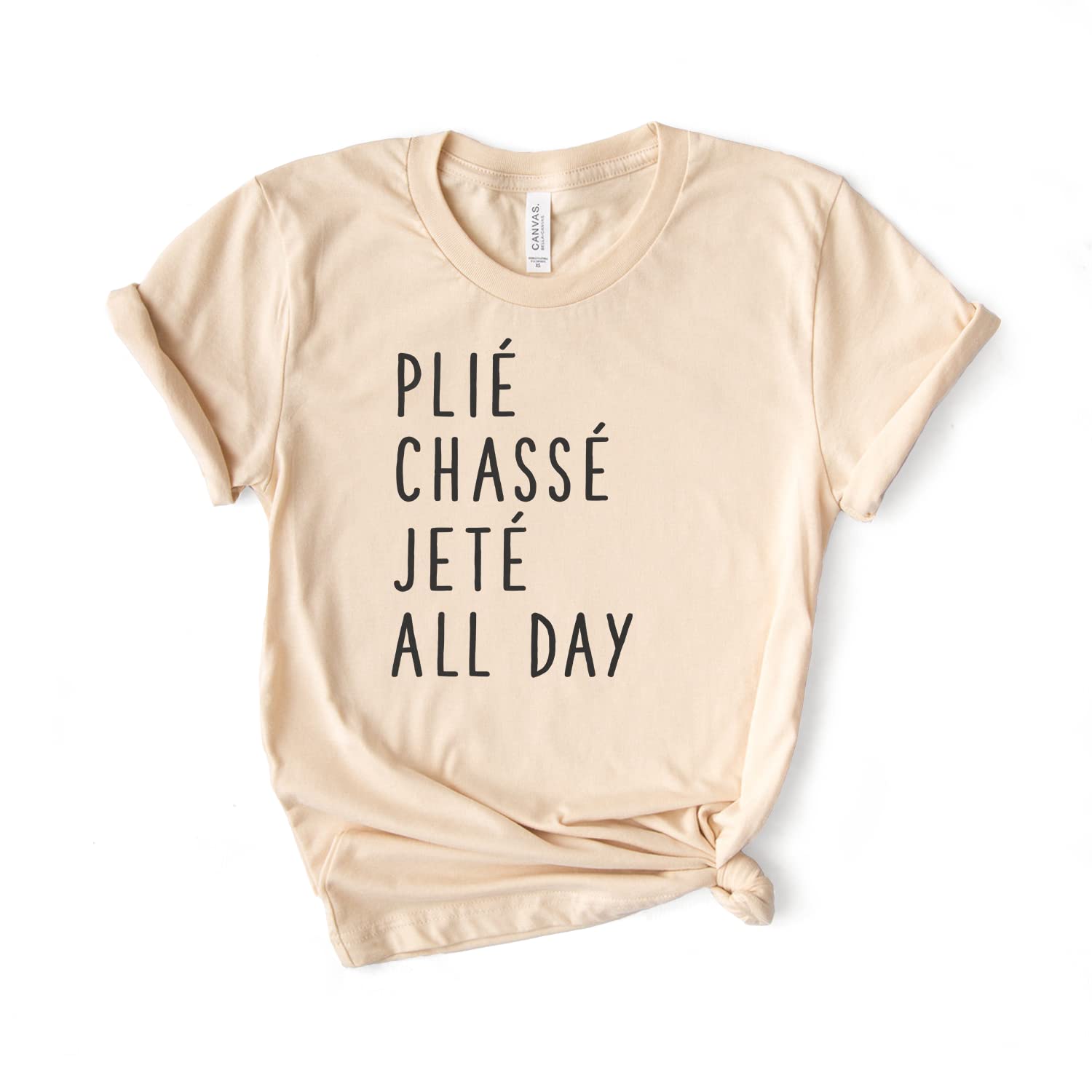 Plié Chasse Jete Ballet Dance Shirt - Softstyle Unisex T-Shirt for Ballerinas & Dancers - Perfect Gift for Dance Enthusiasts - Great for Ballet Class, Rehearsals & Dance Performances