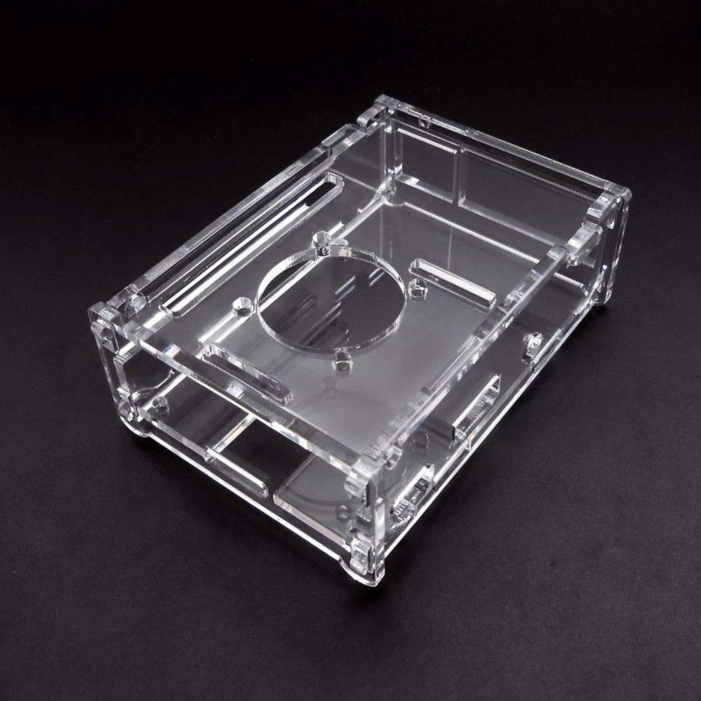 Raspberry Pi 3 Model B+ Clear Transparent Enclosure Case Kit - Durable Protective Cover for DIY Electronics Projects, Coding, and STEM Education