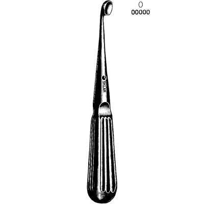 Bruns Bone Curette Surgical Instrument 6 3/4