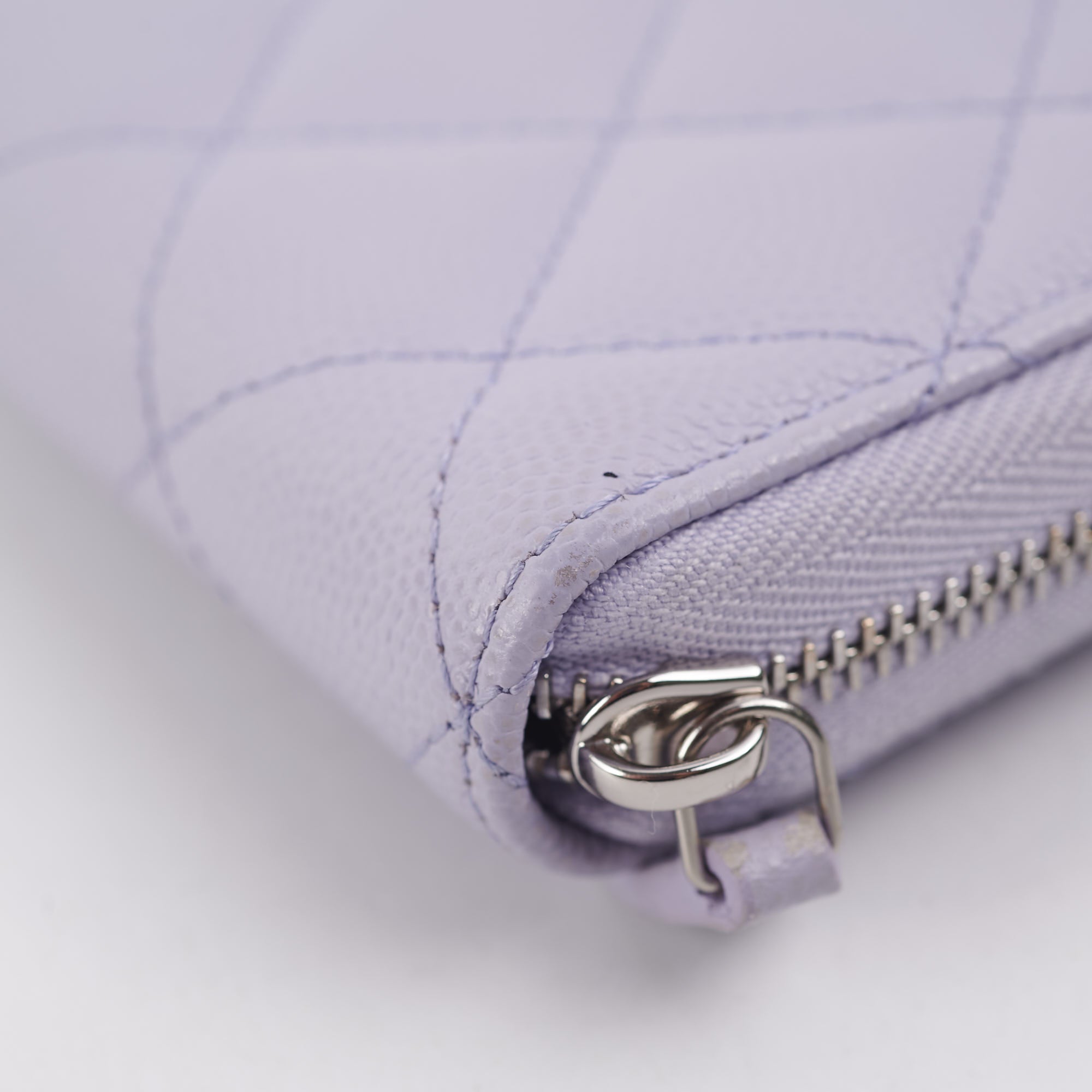 Chanel Caviar Classic Long Zipped Wallet in Light Purple - Luxury Leather Wallet for Women, Perfect for Everyday Use & Special Occasions