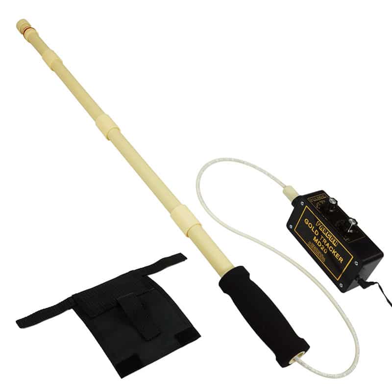 Falcon Gold Tracker MD20 Professional Metal Detector 300kHz with Adjustable Handle, Noise-Canceling Headphones & Carrying Holster - Perfect for Treasure Hunting, Beach Combing & Outdoor Adventures