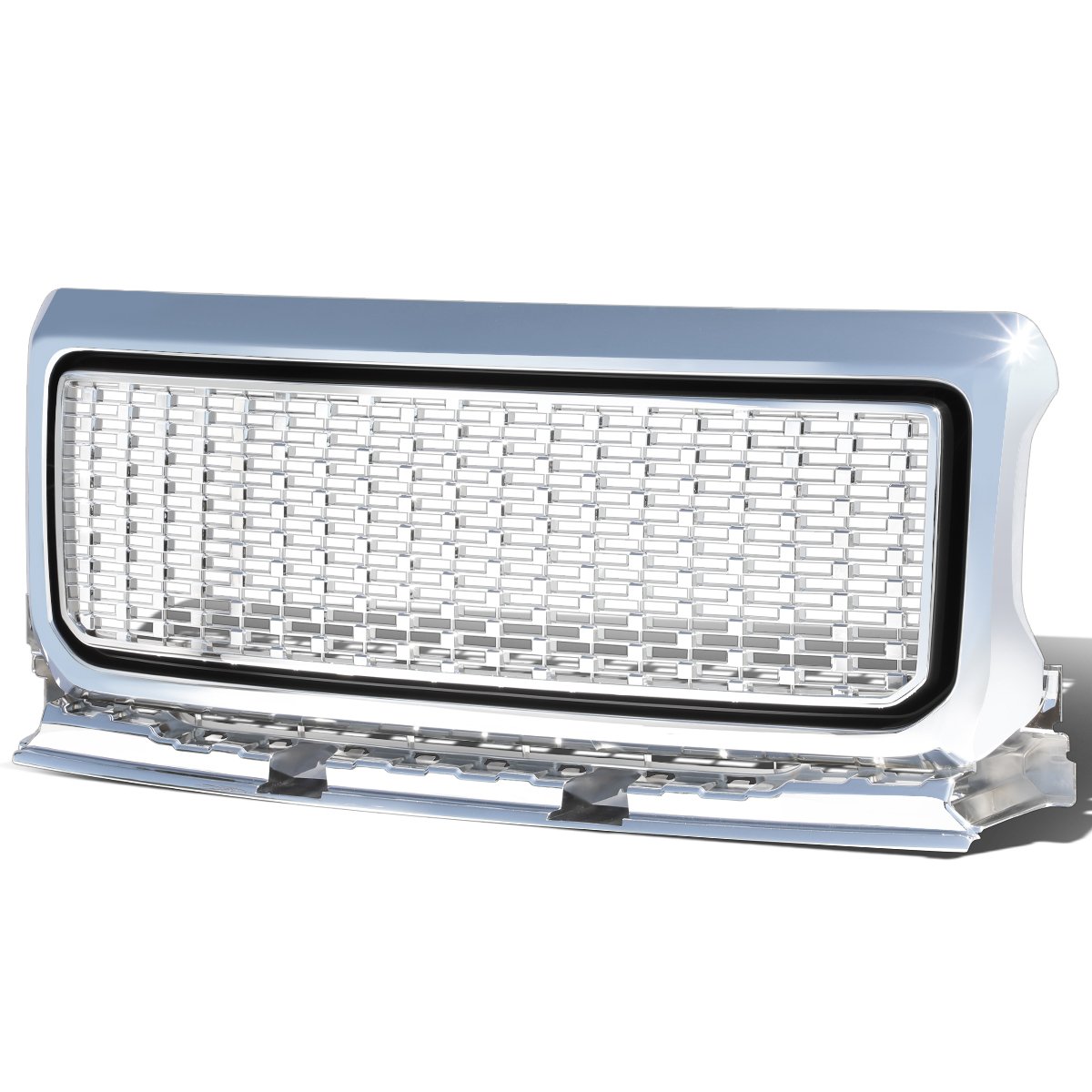GMC Canyon ABS Denali Style Chrome Front Bumper & Hood Grille Replacement - Perfect for Off-Roading & Truck Customization