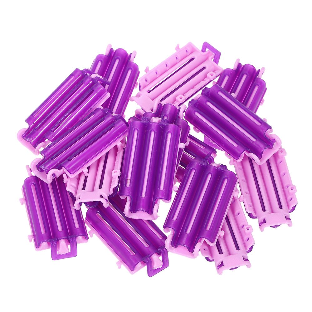 Anself 36PCS Cold Wave Rods - Professional Hair Curling Tools for DIY Salon Styling, Corn Curler Maker with Hairdressing Clips - Perfect for Home Use, Beach Waves & Party Hairstyles