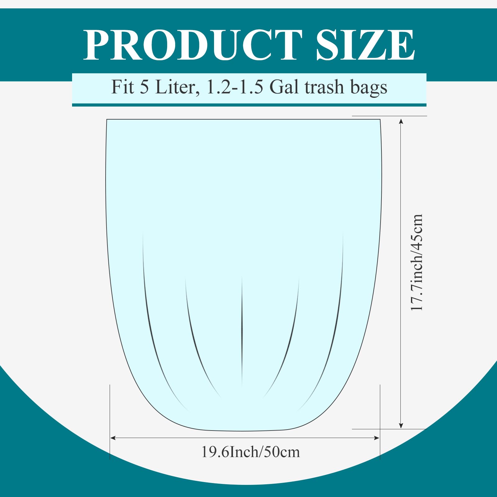 200 Counts Small Garbage Bags 1.5 Gallon | Unscented Strong Mini Trash Bags | Colorful Wastebasket Liners for Kitchen, Bathroom, Office, Home & Bedroom | 10 Rolls | Perfect for Small Trash Cans, Desk Bins & Pet Waste Disposal