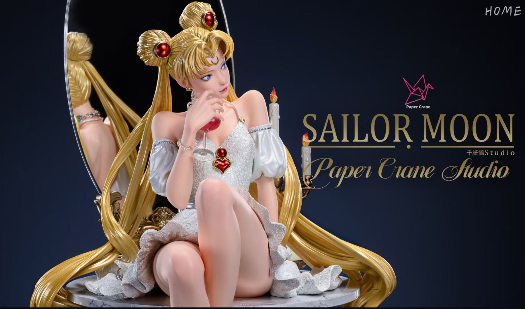 Paper Crane Studio Sailor Moon | Usagi Tsukino Figure - Perfect for Anime Collectors, Home Decor & Gift Ideas