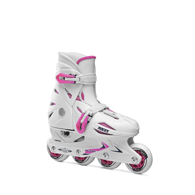 Roces Orlando III White & Pink Inline Skates - High-Performance Rollerblades for Women & Girls - Perfect for Outdoor Fitness, Recreation & Urban Skating