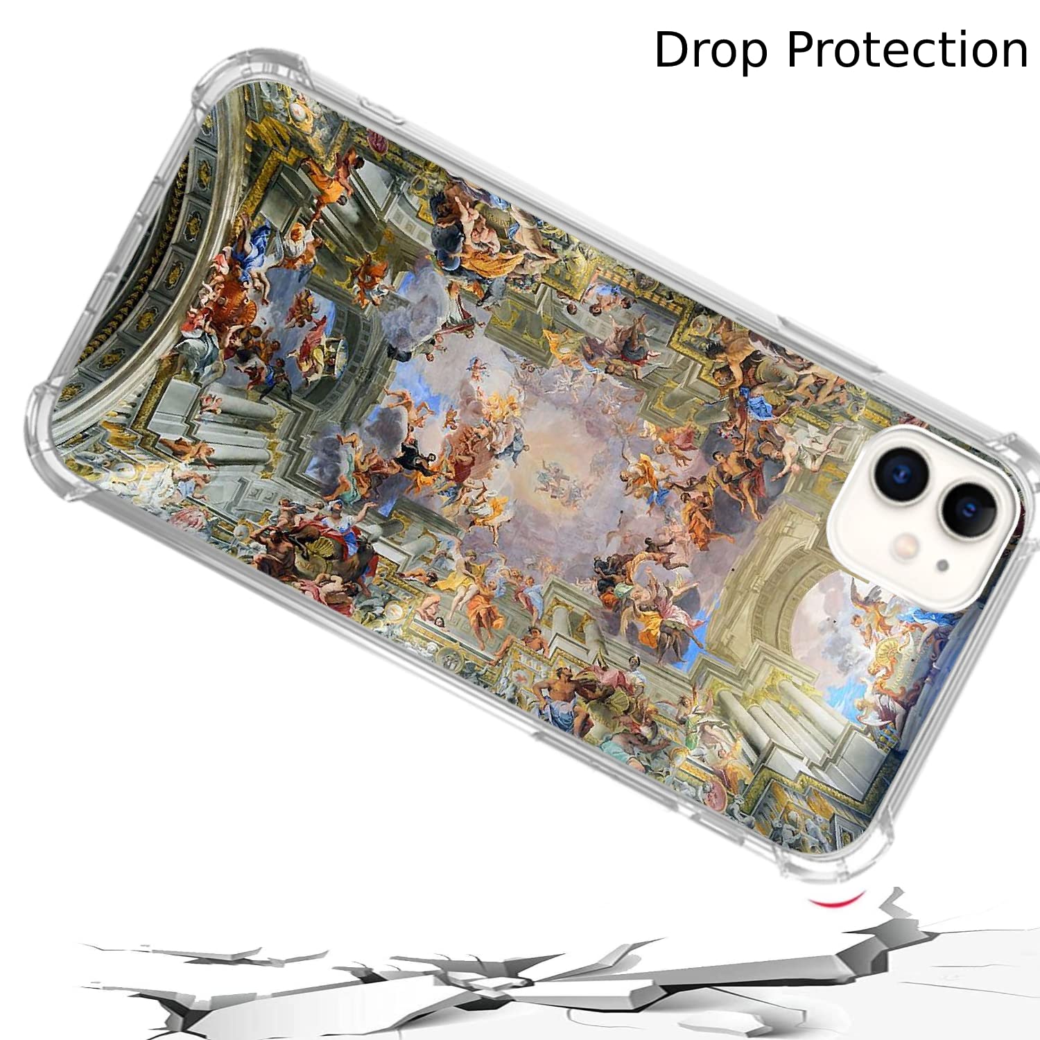 Vintage Renaissance Art Phone Case for iPhone 11 - Aesthetic TPU Bumper Cover with Trendy Design | Perfect Gift for Art Lovers & Renaissance Enthusiasts