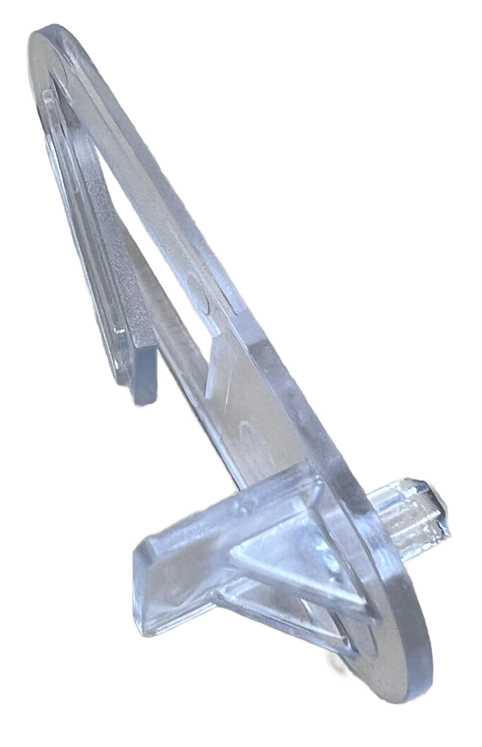 5mm Shelf Support Clips for Cabinets & Furniture - 10 Clear Locking Pegs (1/2