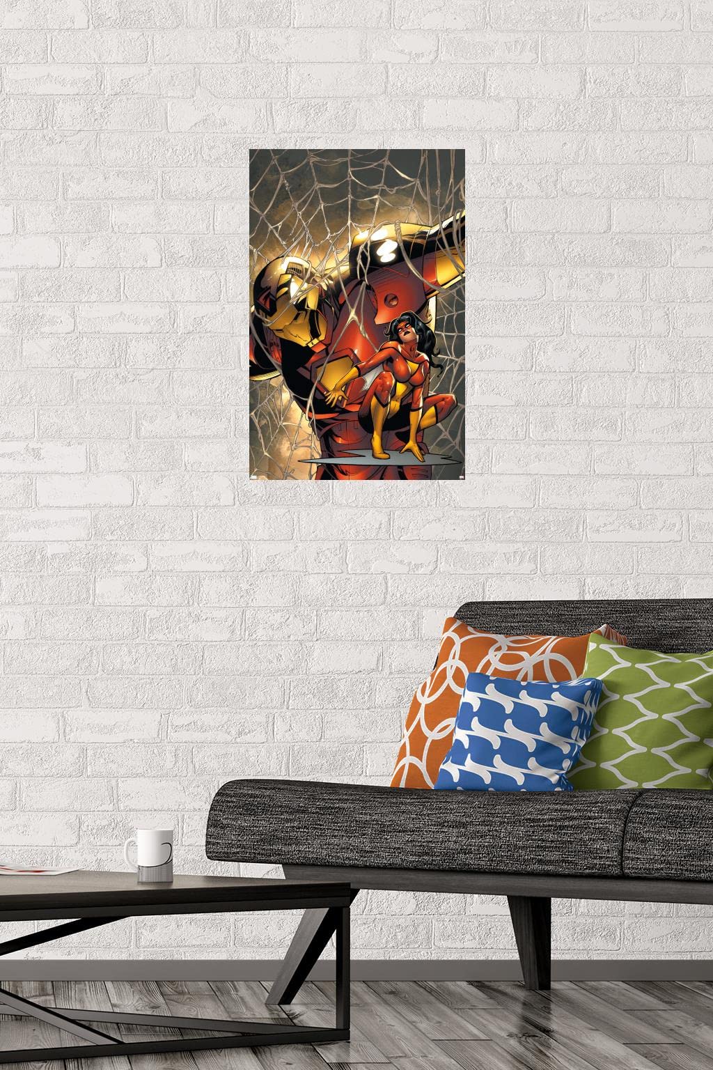 Marvel Comics Spider Woman & Iron Man #10 Wall Poster - 22.4