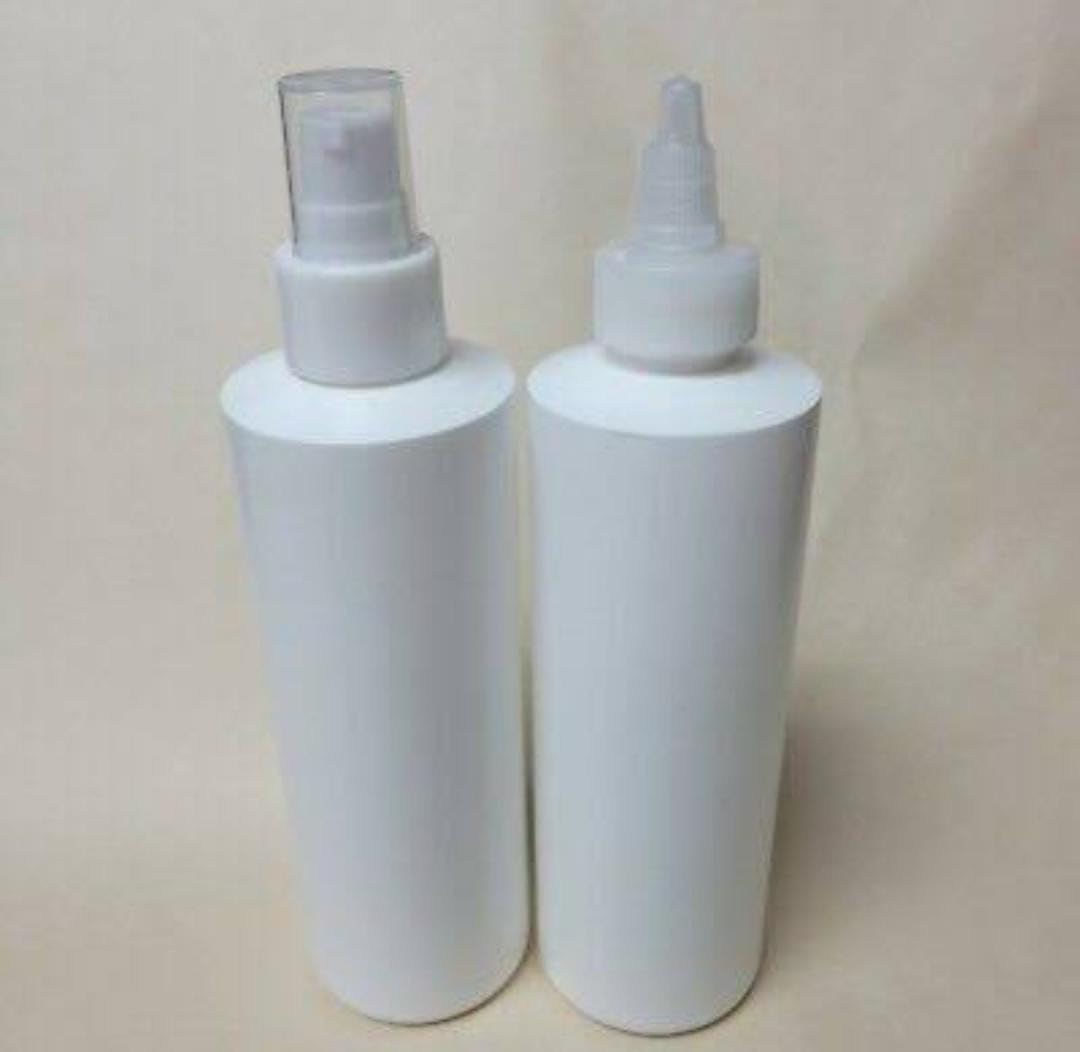 RK Fine Mist Plastic Spray Bottle - 200ml Refillable Pump Dispenser for Perfume, Aromatherapy & Liquids (Pack of 2, White) | Perfect for Travel, Home & Salon Use