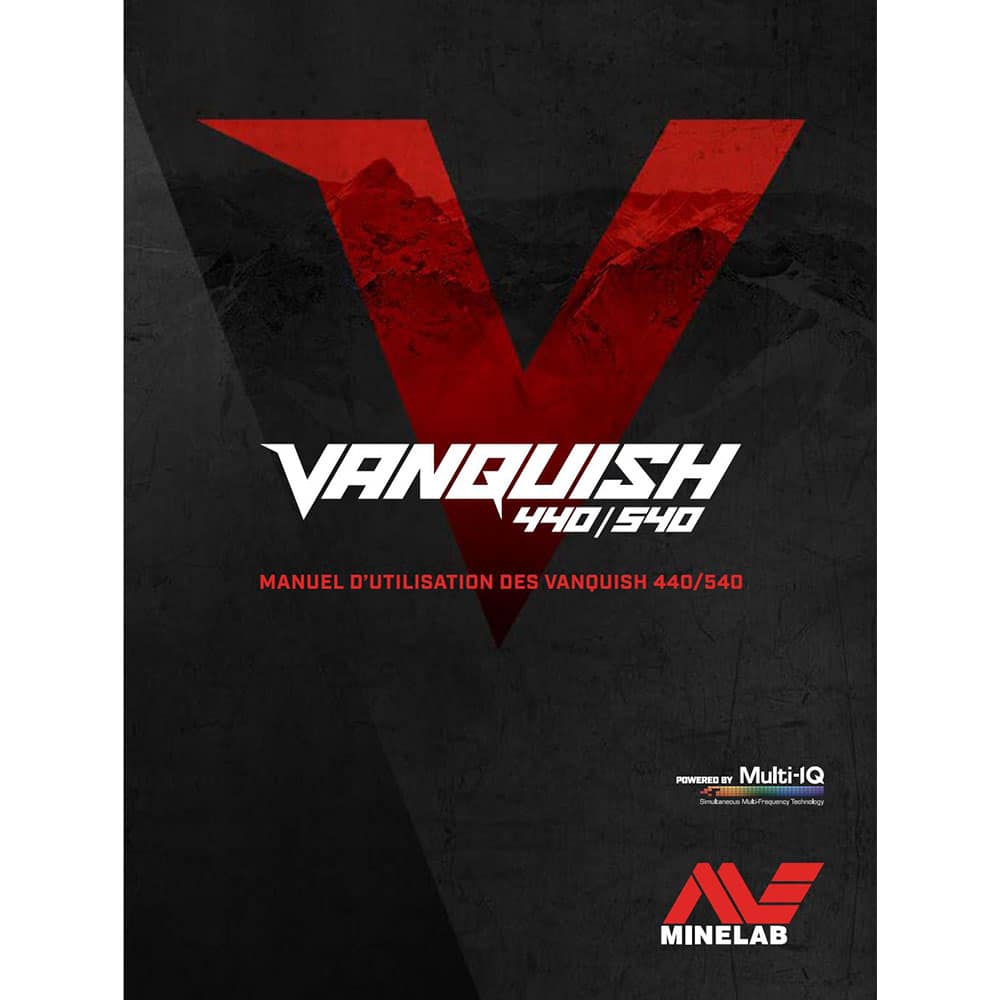 Minelab Vanquish 440 & 540 Metal Detector Instruction Manual - Digital PDF Download for Treasure Hunting & Outdoor Adventures