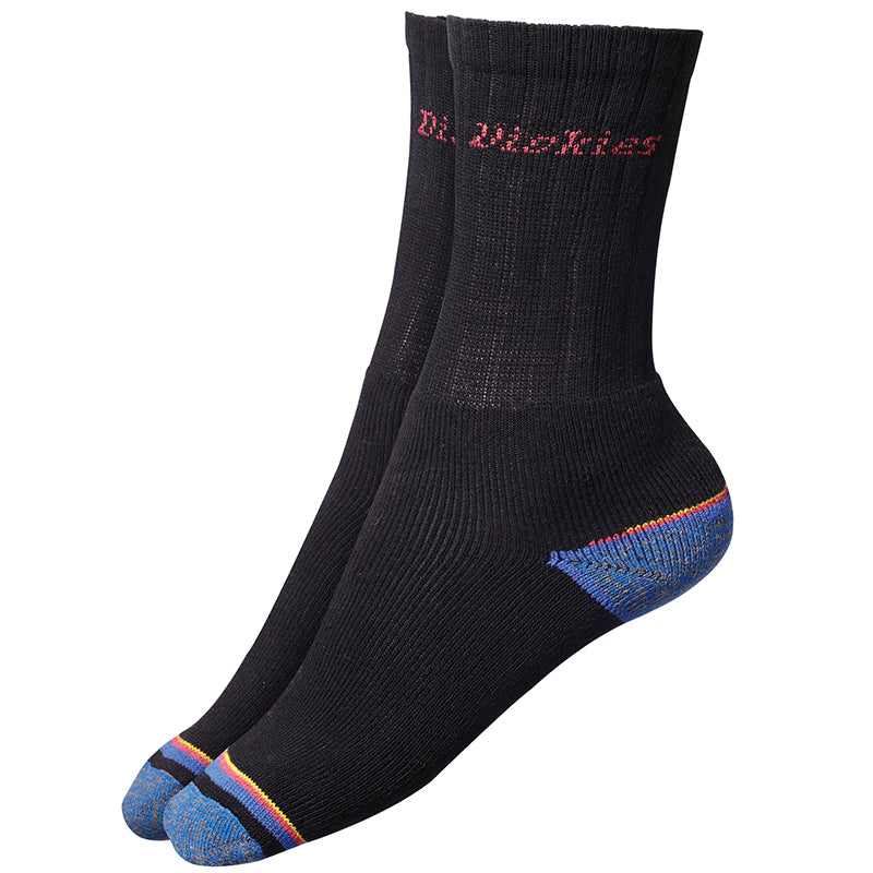 WD124 Heavy Duty Work Socks for Men - 3 Pairs of Durable Construction Socks with Reinforced Heel & Toe - Breathable Cotton Work Boot Socks for Construction Workers, Hiking & Outdoor Activities (DCK 00009)