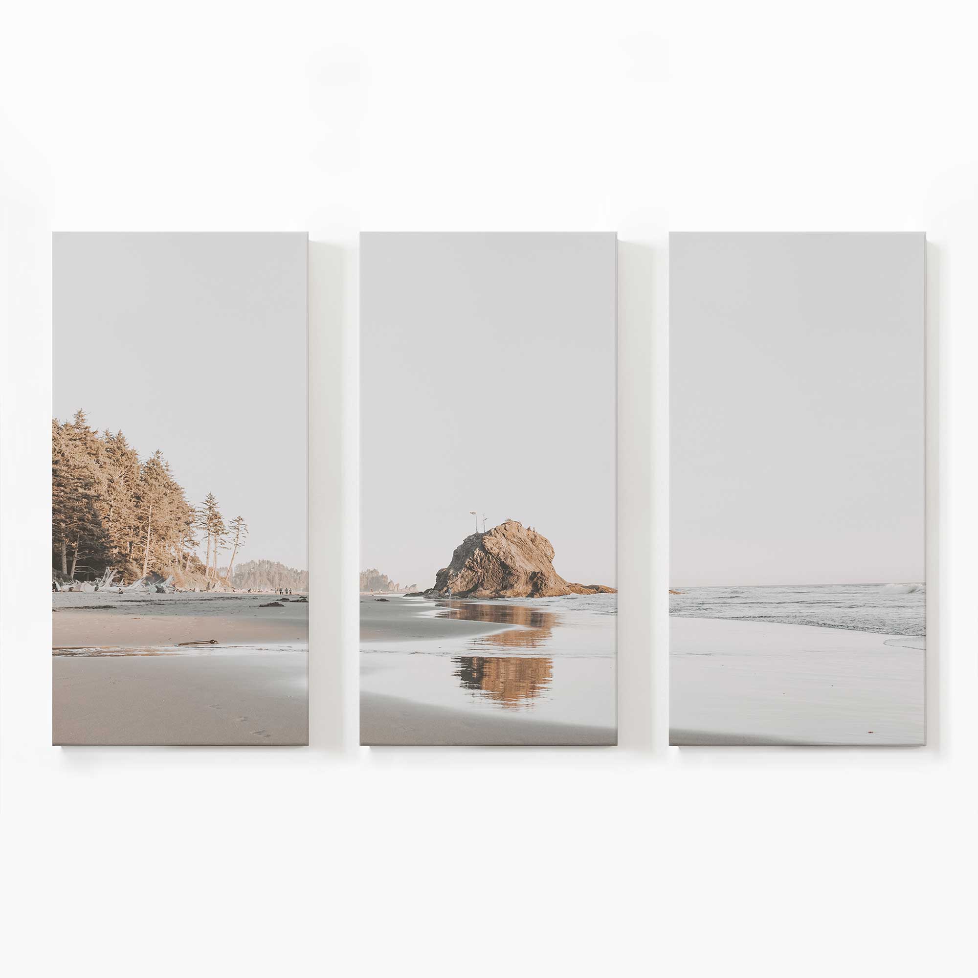 Coastal Elegance Large Canvas Print - Beach Wall Art for Living Room, Bedroom & Office Decor - Ocean Themed Home Decor