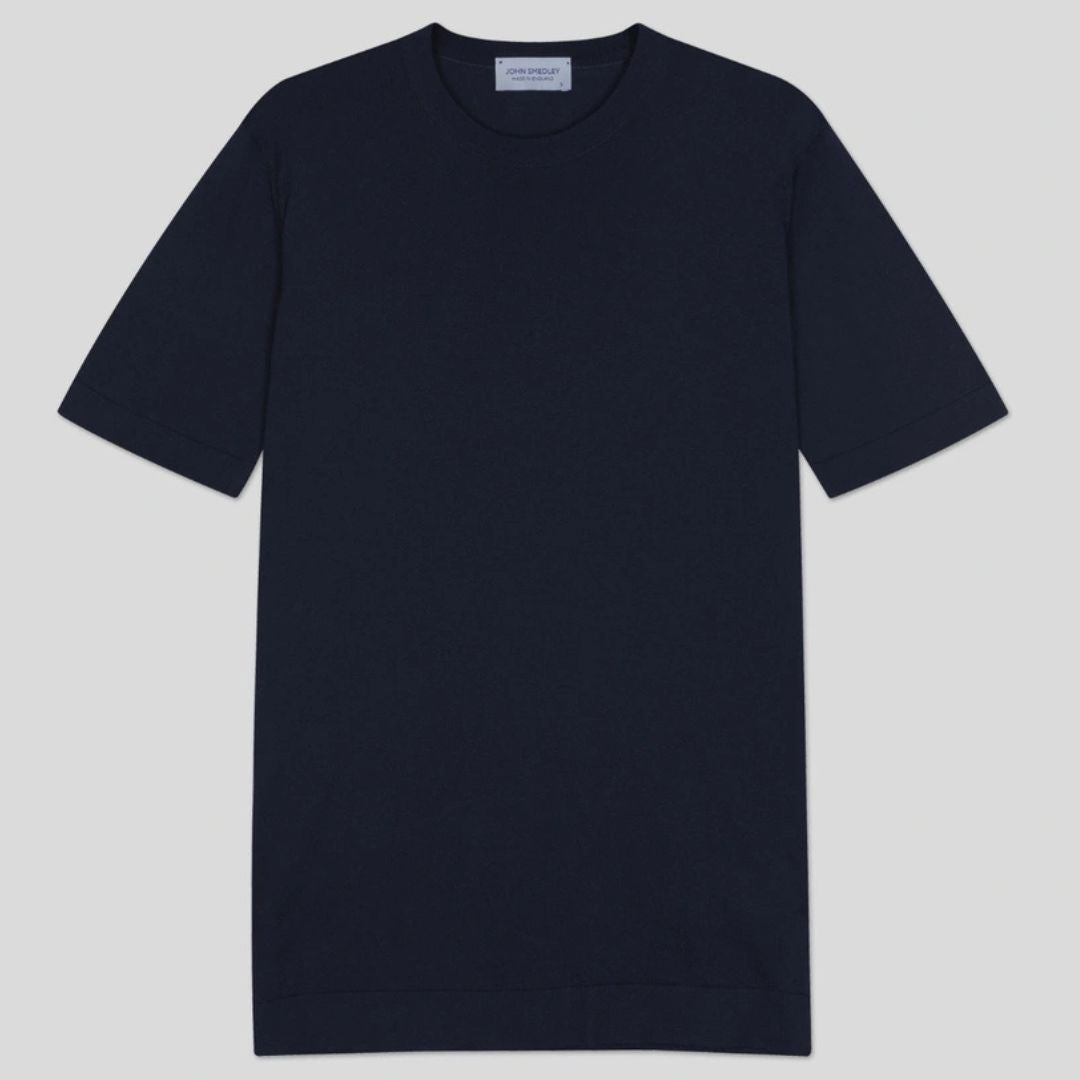 Premium Navy Blue Lorca Sea Island Cotton T-Shirt for Men - Soft, Breathable & Comfortable - Perfect for Casual Wear, Travel & Everyday Outfits