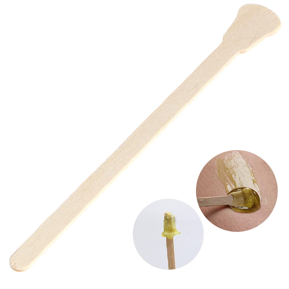 200PCS Waxing Spatulas - Professional Wooden Wax Applicators for Hair Removal, Eyebrow Shaping & Facial Waxing - Ideal for Salon, Spa & Home Use