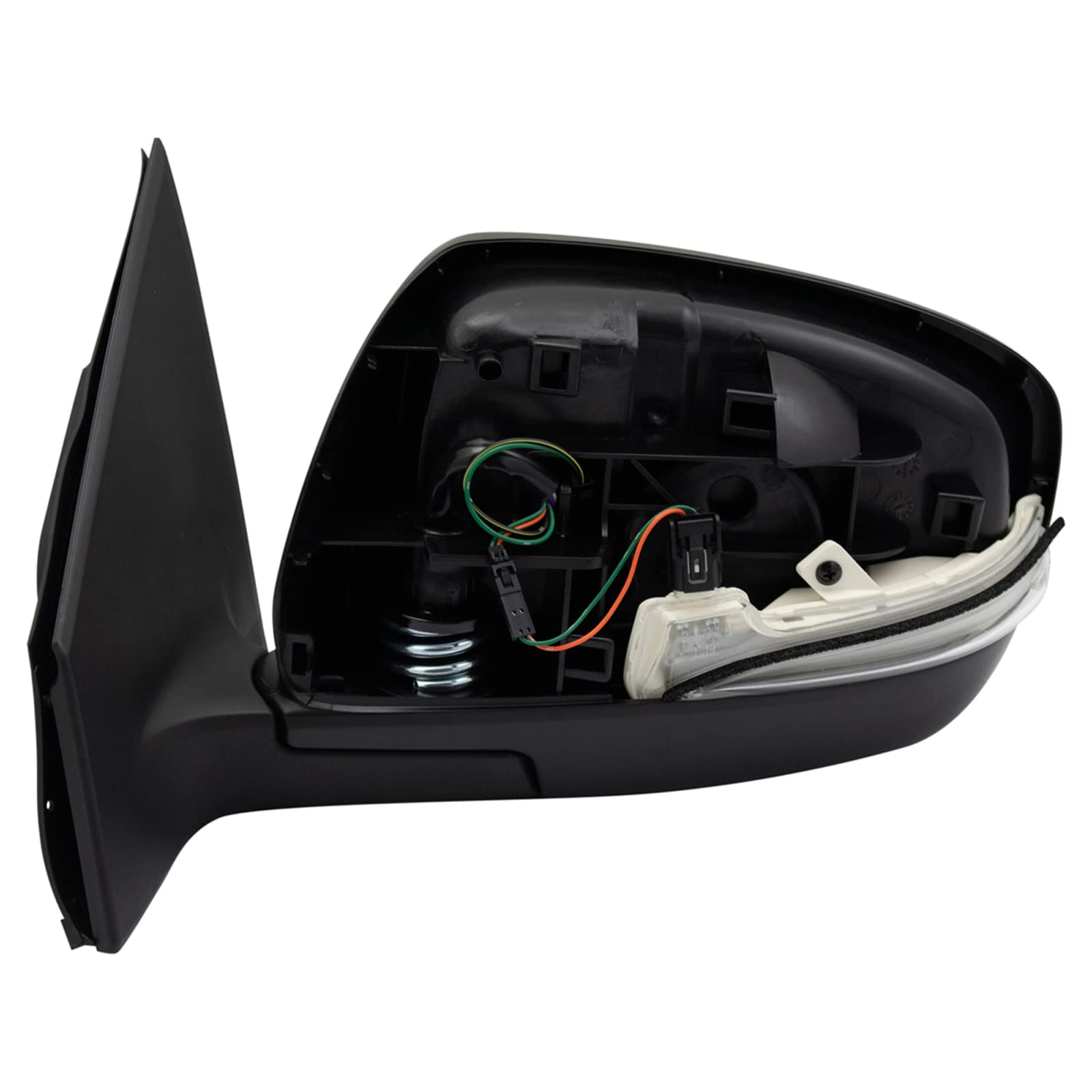 TRQ Heated Left Side Mirror with Memory Function - Compatible with 2014-2015 Mazda CX-9 (MA1320223) - Perfect for Winter Driving & Enhanced Safety