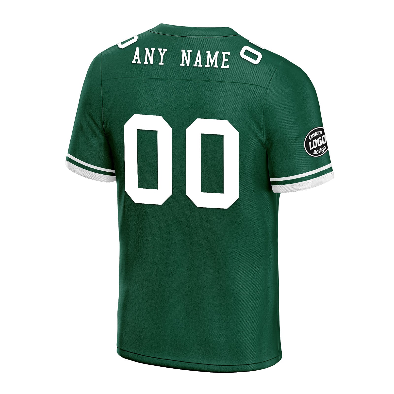 Custom Green & White New York Football Jersey with Firesoul Sports Shoes - Personalized Combo Set for Fans | Game Day Outfit, Team Spirit Wear, Sports Enthusiast Gift