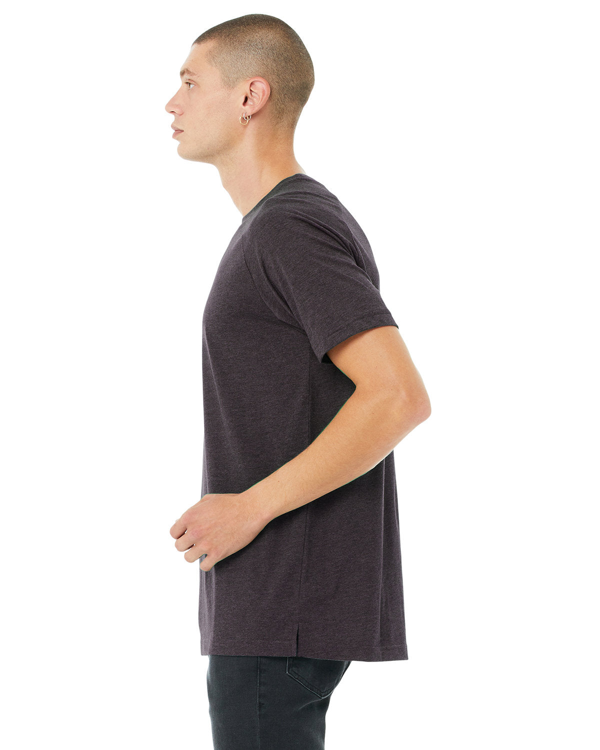 Bella + Canvas 3201 Men's Heather CVC Raglan T-Shirt | Soft Comfortable Crew Neck Tee for Casual Wear, Gym & Everyday Outfits
