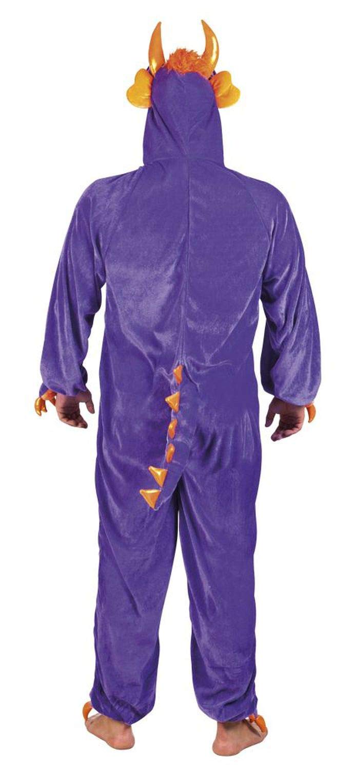 Violet/Orange Plush Costume Suit for Adults - Max Height 1.95m (6.4ft) | Perfect for Halloween, Cosplay, and Themed Parties