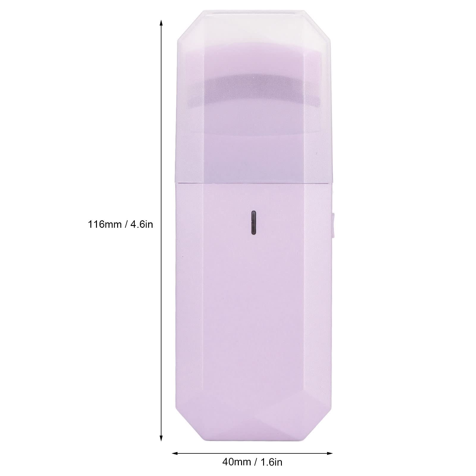 Electric Eyelash Curler with Lithium Battery - Safe One-Piece Design for Women's Makeup (Purple) | Perfect for Home, Travel & Professional Use