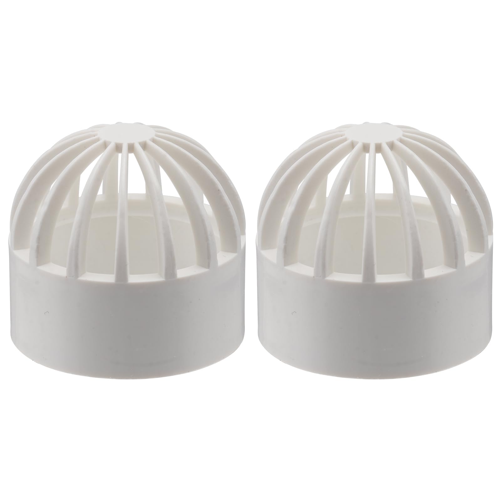 Balacoo 2 Pack Aquarium Fish Tank Guard - 1.8 Inch PVC Breathable Cap & Intake Cover with Permeable Net Strainer for Overflow Protection | Perfect for Freshwater & Saltwater Tanks, Shrimp Breeding, and Planted Aquariums