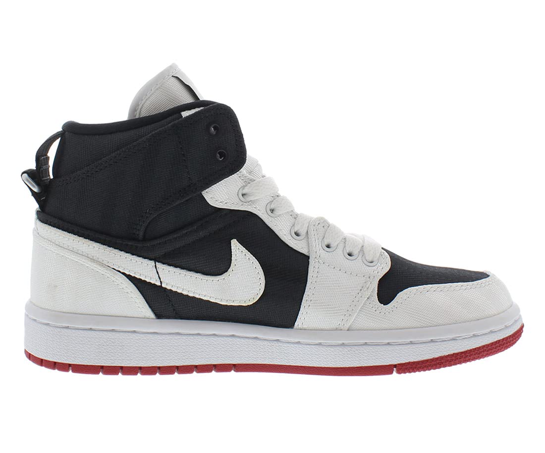Jordan Women's WMNS Air Jordan 1 Mid SE UTL Sneakers DD9338-016 White/Black/Gym Red - Size 5W - Casual Wear, Street Style, Basketball Fashion