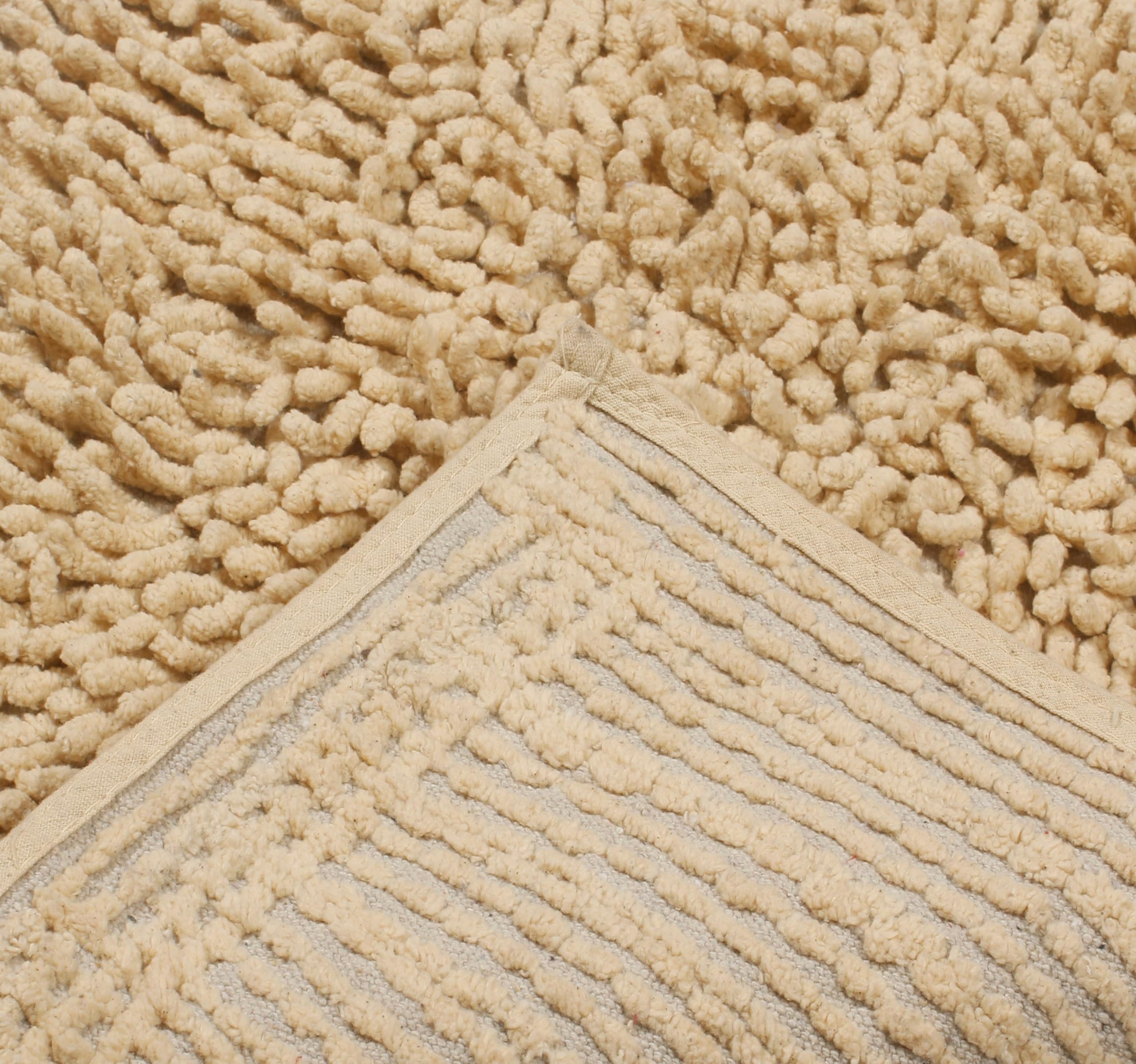 Home Weavers Fantasia 100% Cotton Bath Rug Set - Ultra Soft & Absorbent Non-Slip Bathroom Mat, Washable Kitchen Floor Mat, 30