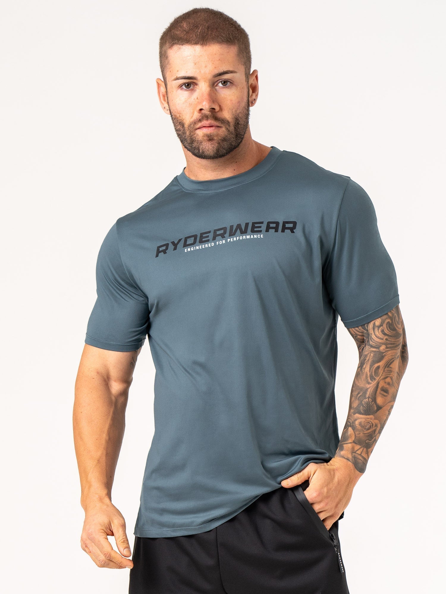 Energy T-Shirt for Men & Women | Comfortable Petrol Blue Casual Tee | Perfect for Gym, Workout & Everyday Wear