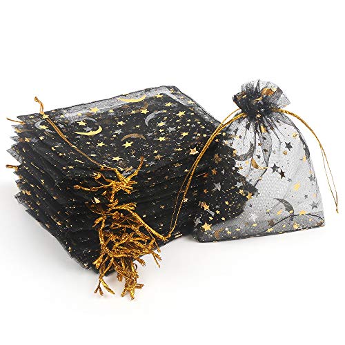 Stars and Moon Black Bag