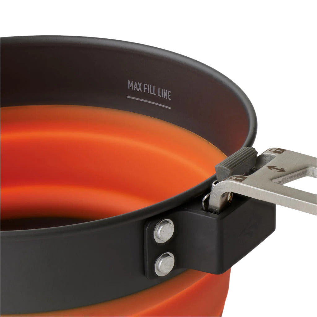 Frontier UL Collapsible Pot - Lightweight Camping Cookware for Backpacking, Hiking & Outdoor Adventures - Compact Cooking Pot for Camp Stoves