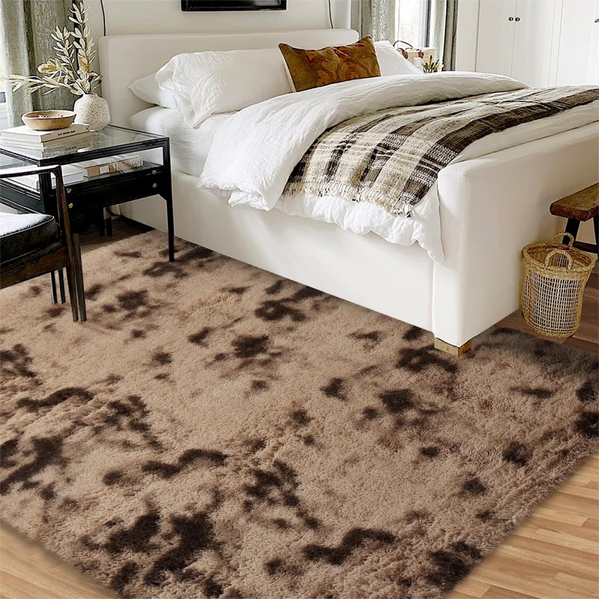Soft Plush 8x10 Area Rugs for Bedroom & Living Room - Non-Slip Fuzzy Shag Rug for Home Decor, Dining Room, Office - Cozy Floor Covering for Relaxation & Comfort
