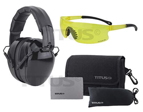 G45 - Yellow Lens, No Logo, Leatherette With Pouch