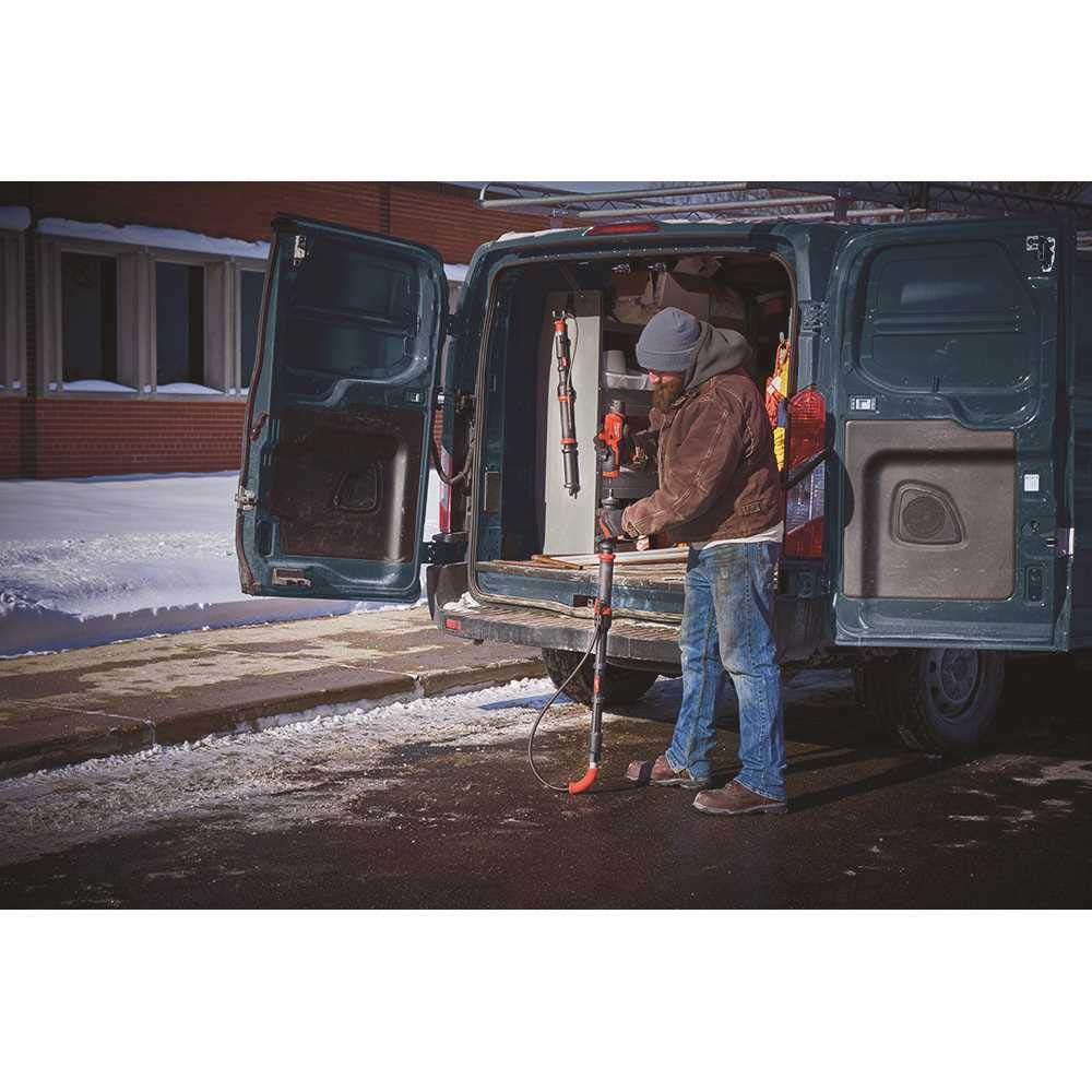Milwaukee's Closet Auger Kit with 2 Batteries Included - Perfect for Drain Cleaning, Plumbing Repairs & DIY Home Maintenance
