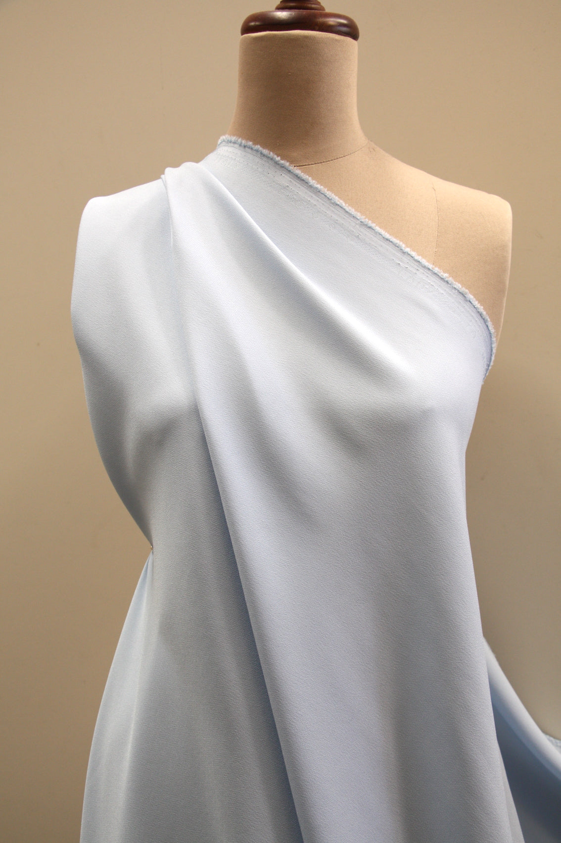 Cady Cielo Satin Backed Crepe Fabric - Premium Dressmaking Material for Evening Gowns, Bridal Wear & Formal Attire - Perfect for Sewing Elegant Dresses, Skirts & Blouses