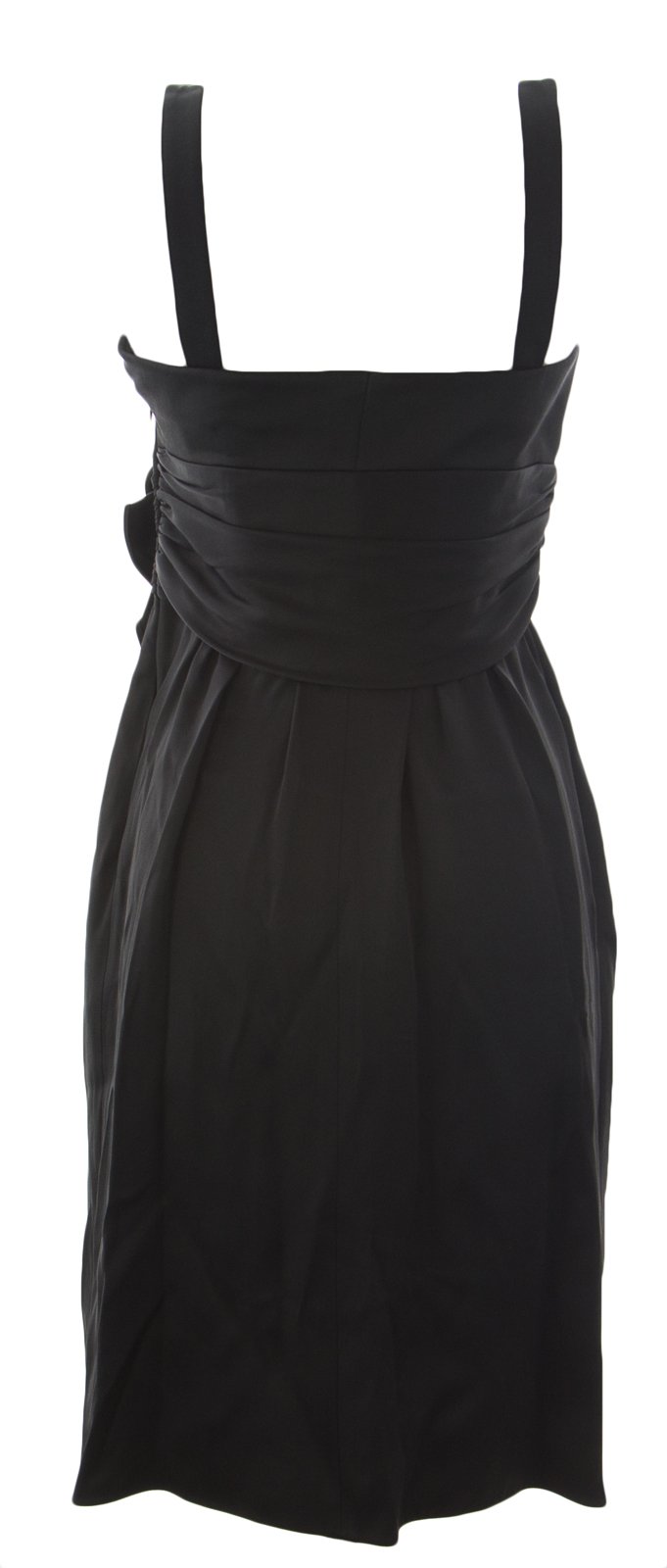 Giorgio Armani Women's Pleated Waist Short Dress - Size IT 38 (US 6) - Black - Perfect for Cocktail Parties & Summer Events
