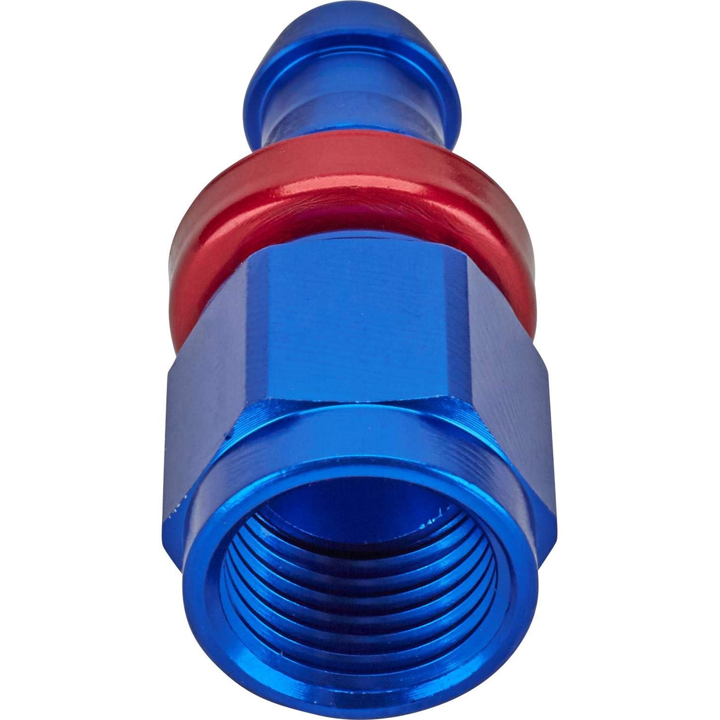 Aluminum Push-On Hose Socketless Fitting 90 Degree AN10 - High Pressure Fuel & Oil Line Connector for Automotive, Marine & Industrial Applications