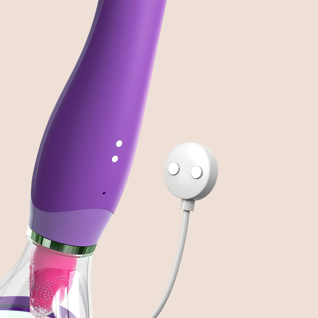 Fantasy for Her Ultimate Pleasure - 3-in-1 Tongue Stimulation, Vibration & Suction Clitoral Massager for Women | Perfect for Solo Play & Couples Intimacy