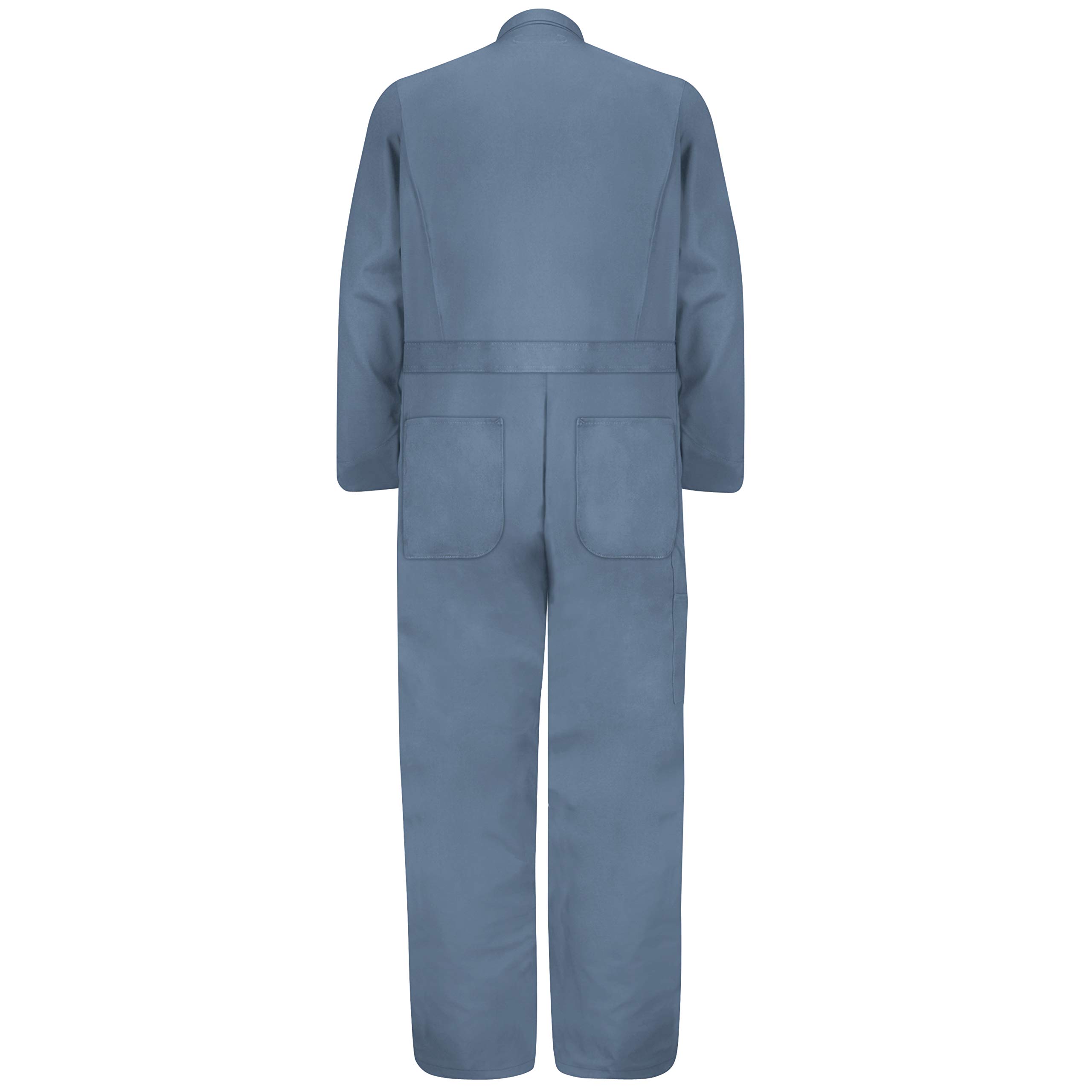 Red Kap Men's Button Front Cotton Coverall - Durable Workwear for Mechanics, Painters & Industrial Use - Comfortable & Breathable for All-Day Wear