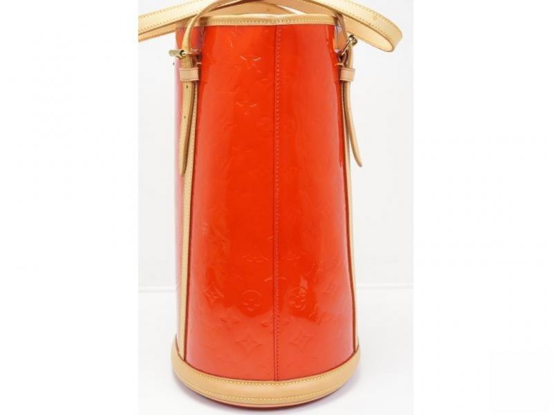 Authentic Pre-Owned Louis Vuitton Vernis Rouge Bucket GM Shoulder Tote Bag | Special Order Handbag | Perfect for Luxury Travel, Evening Events & Fashion Collectors